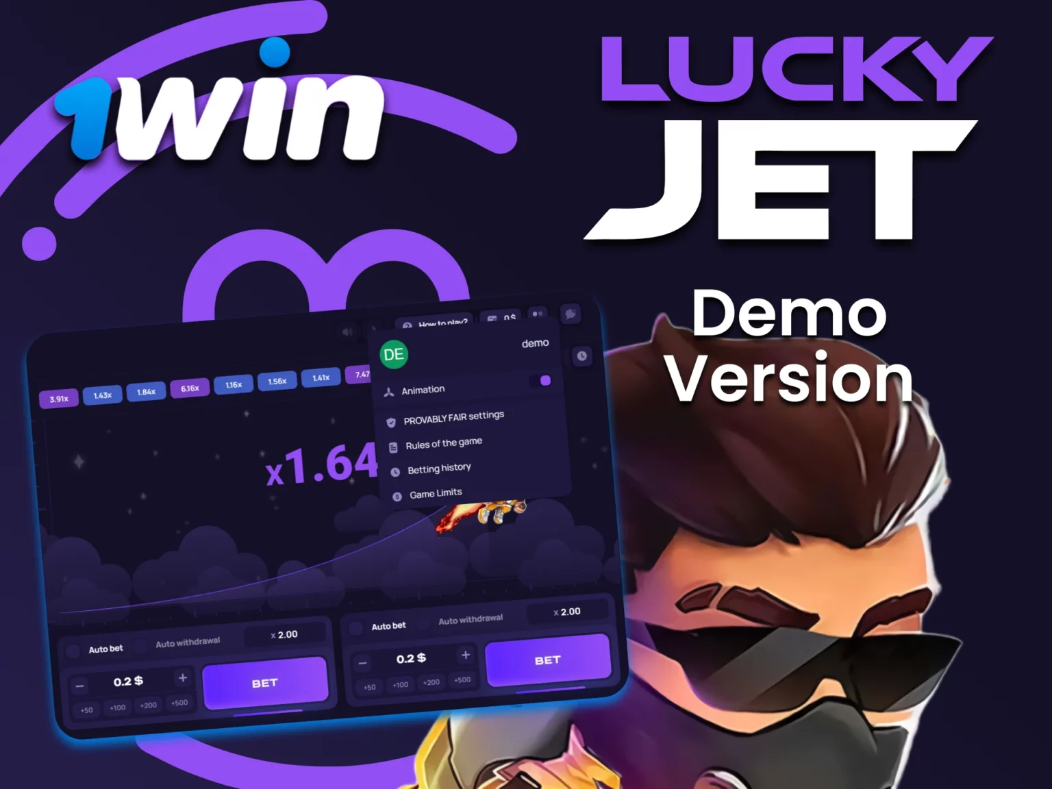 1win Lucky Jet Game - Strategy, Signals, Tricks, Prediction