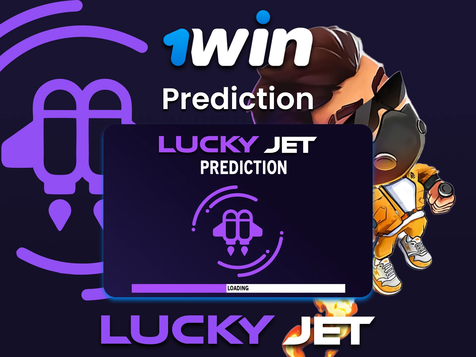 There are special third party software for playing Lucky Jet on 1win.