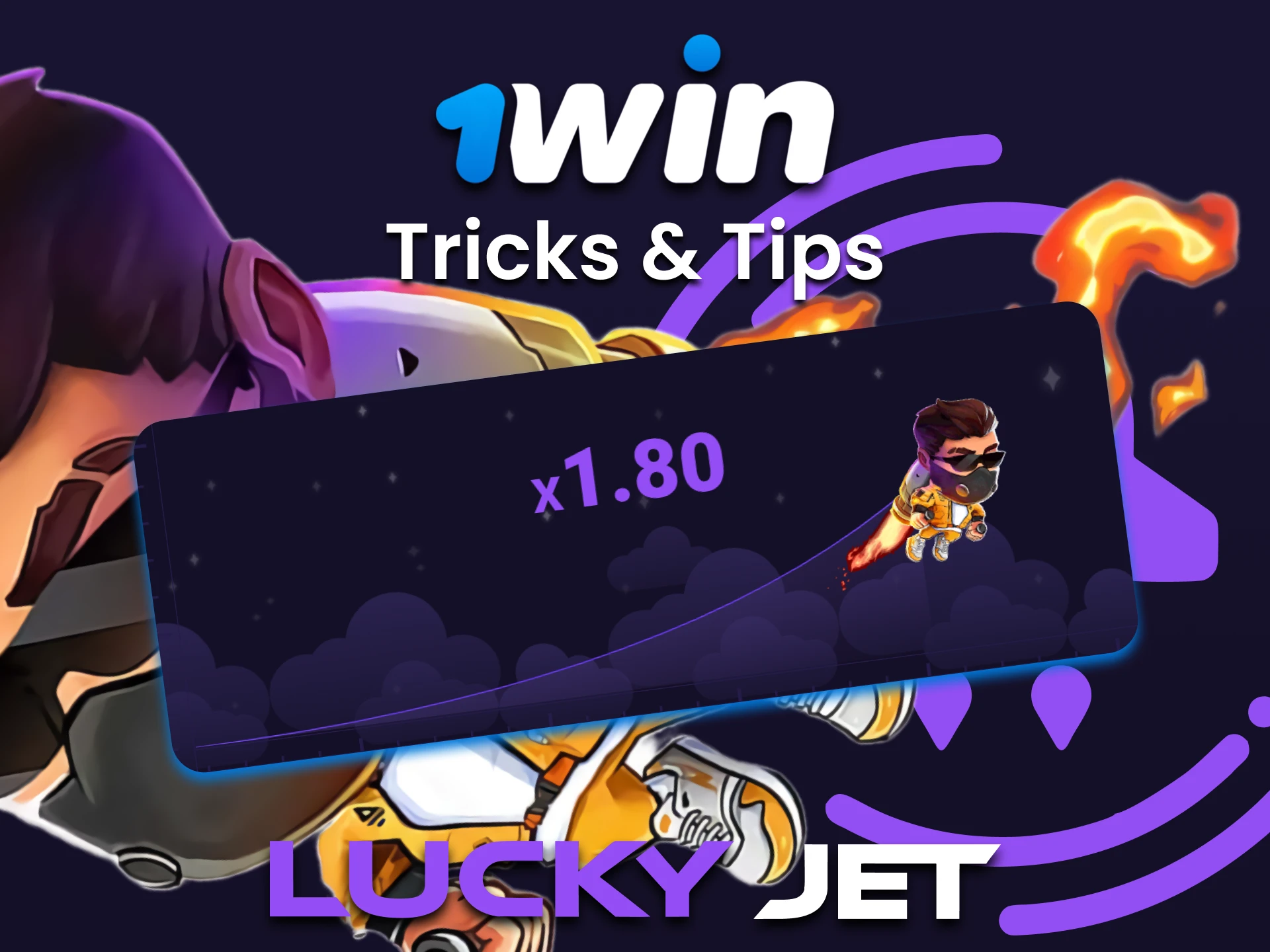 Learn how to play Lucky Jet for 1win wins.