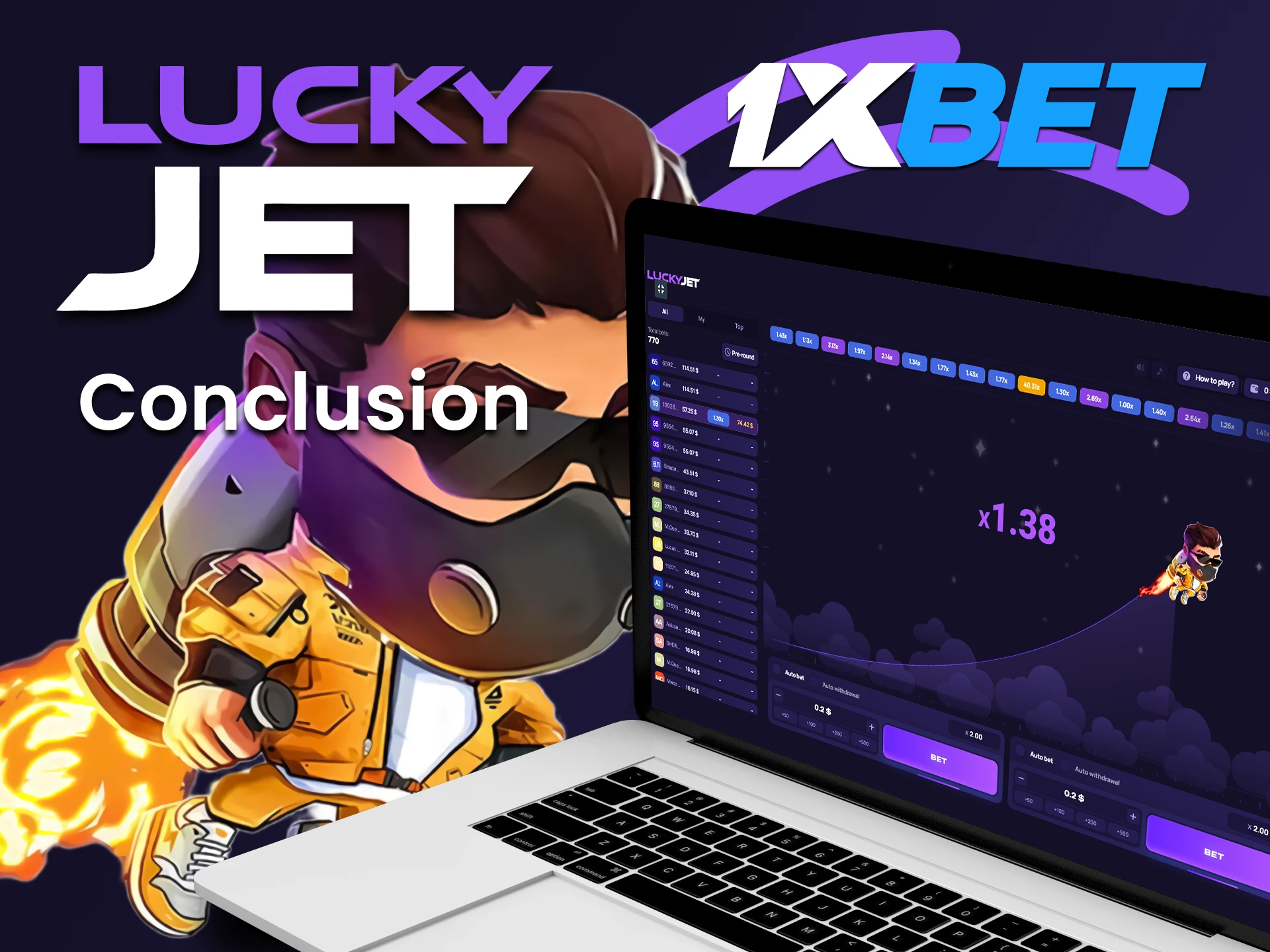1xbet will pleasantly surprise you with the game Lucky Jet.
