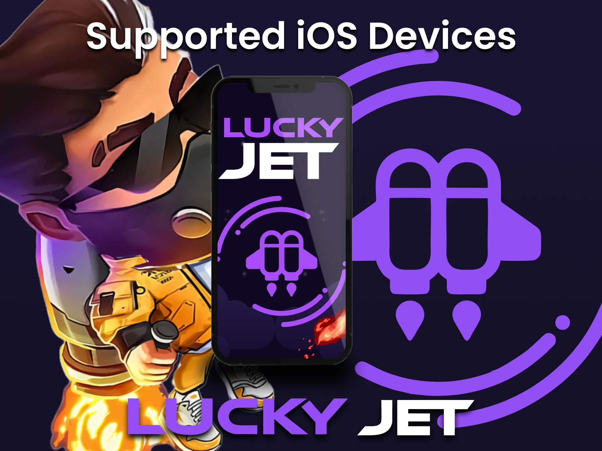 Jouez à Lucky Jet sur votre appareil iOS.