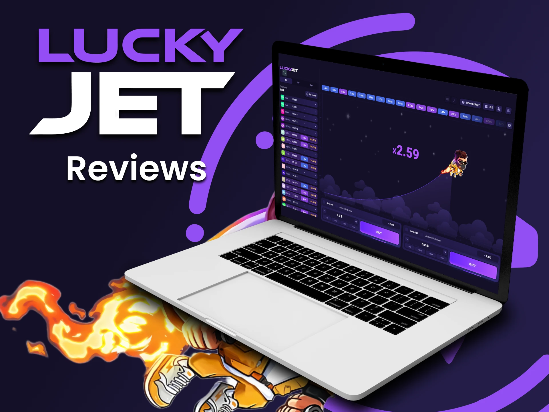 The game Lucky Jet has a very fun process.