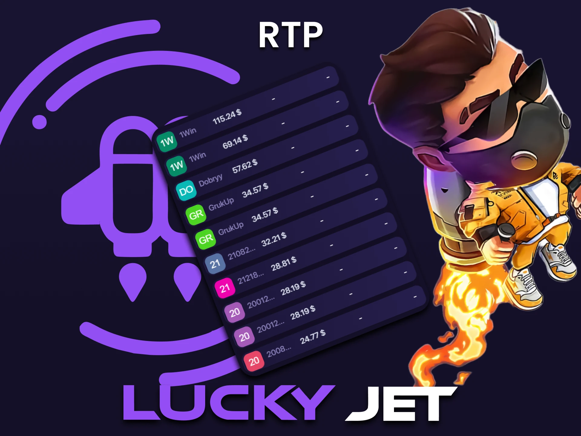 Gagnez de l'argent réel dans le jeu Lucky Jet.