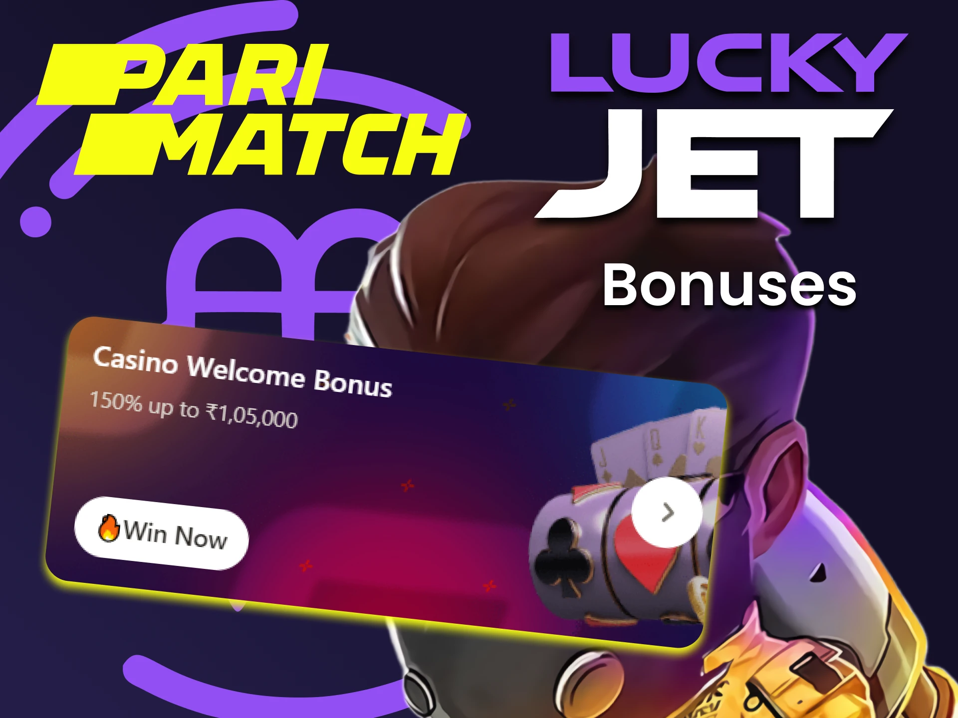 Get bonuses for playing Lucky Jet from Parimatch.