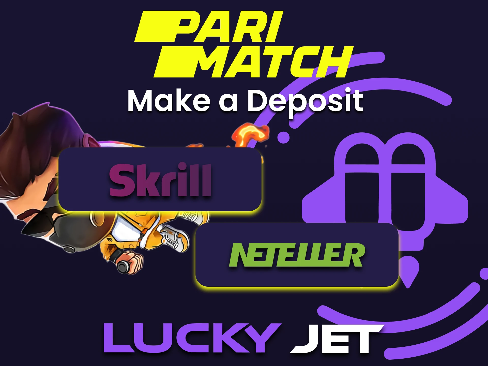 Top up your account to play Lucky Jet from Parimatch.