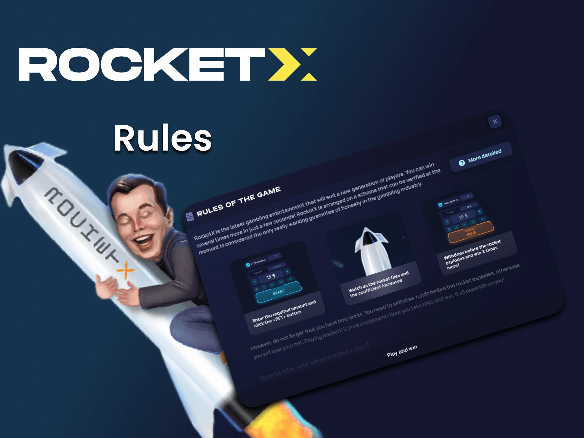 Learn all about the rules of the Rocket X game.