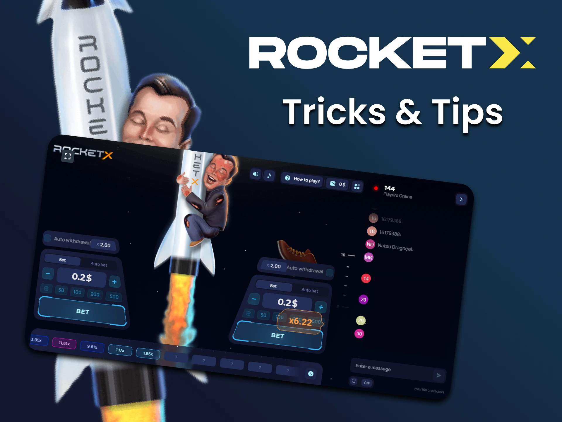Find out what other Rocket X players are suggesting.