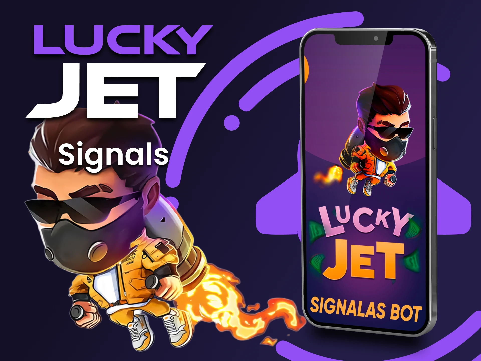 Utilisez le signal pour jouer à Lucky Jet, qui peut être utilisé via l'application.