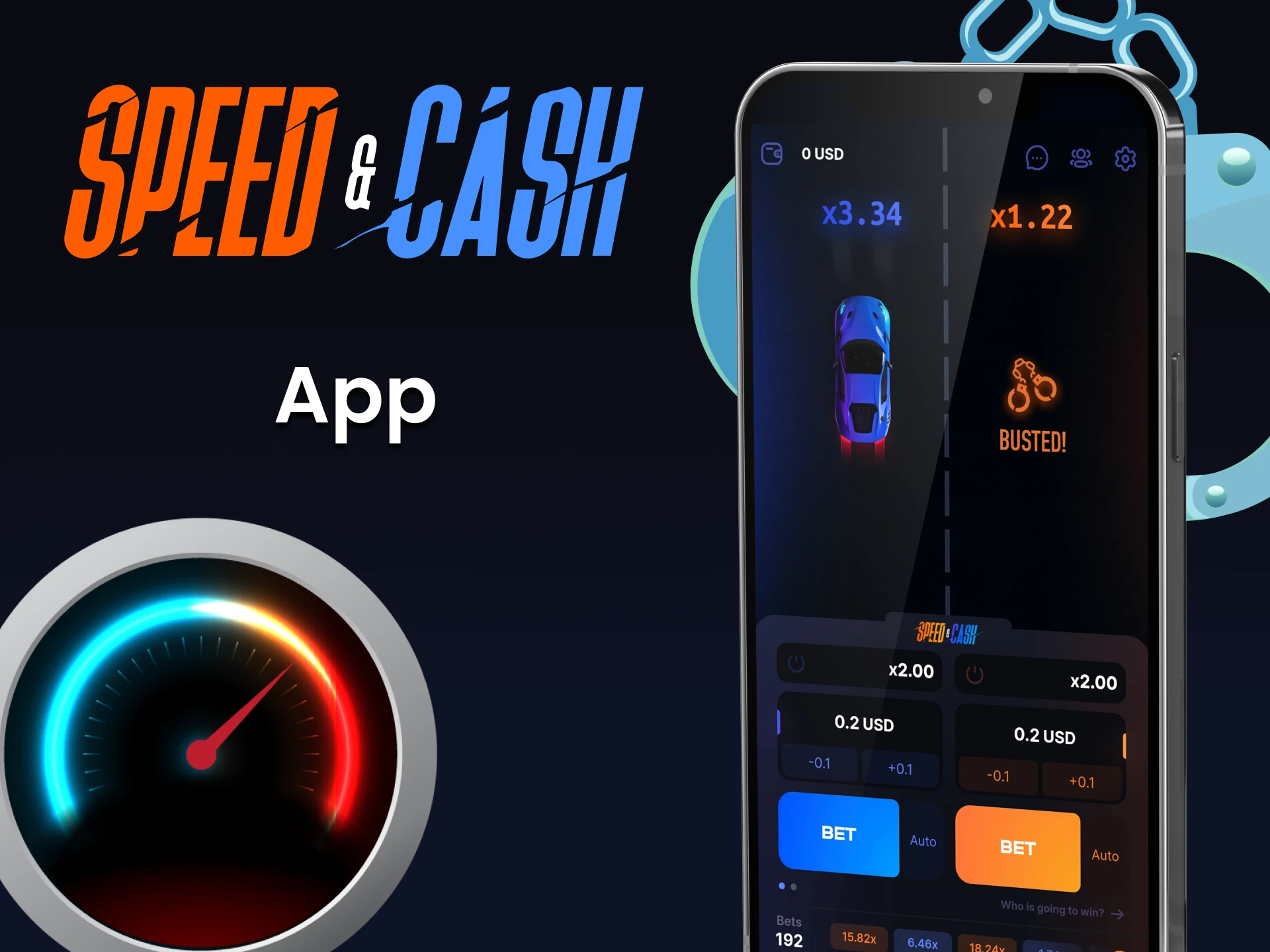 You can play Speed&Cash through your phone.