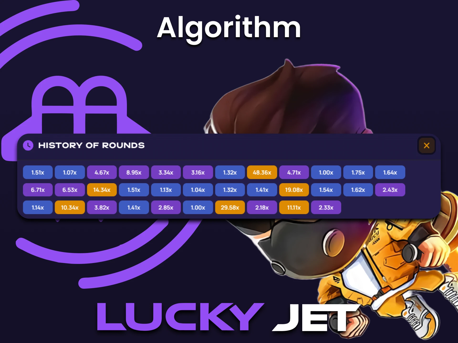 El juego Lucky Jet utiliza un conjunto aleatorio de números para generar.