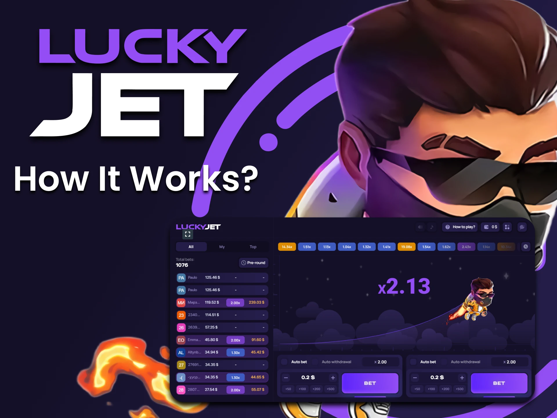 Check different strategies in Lucky Jet.