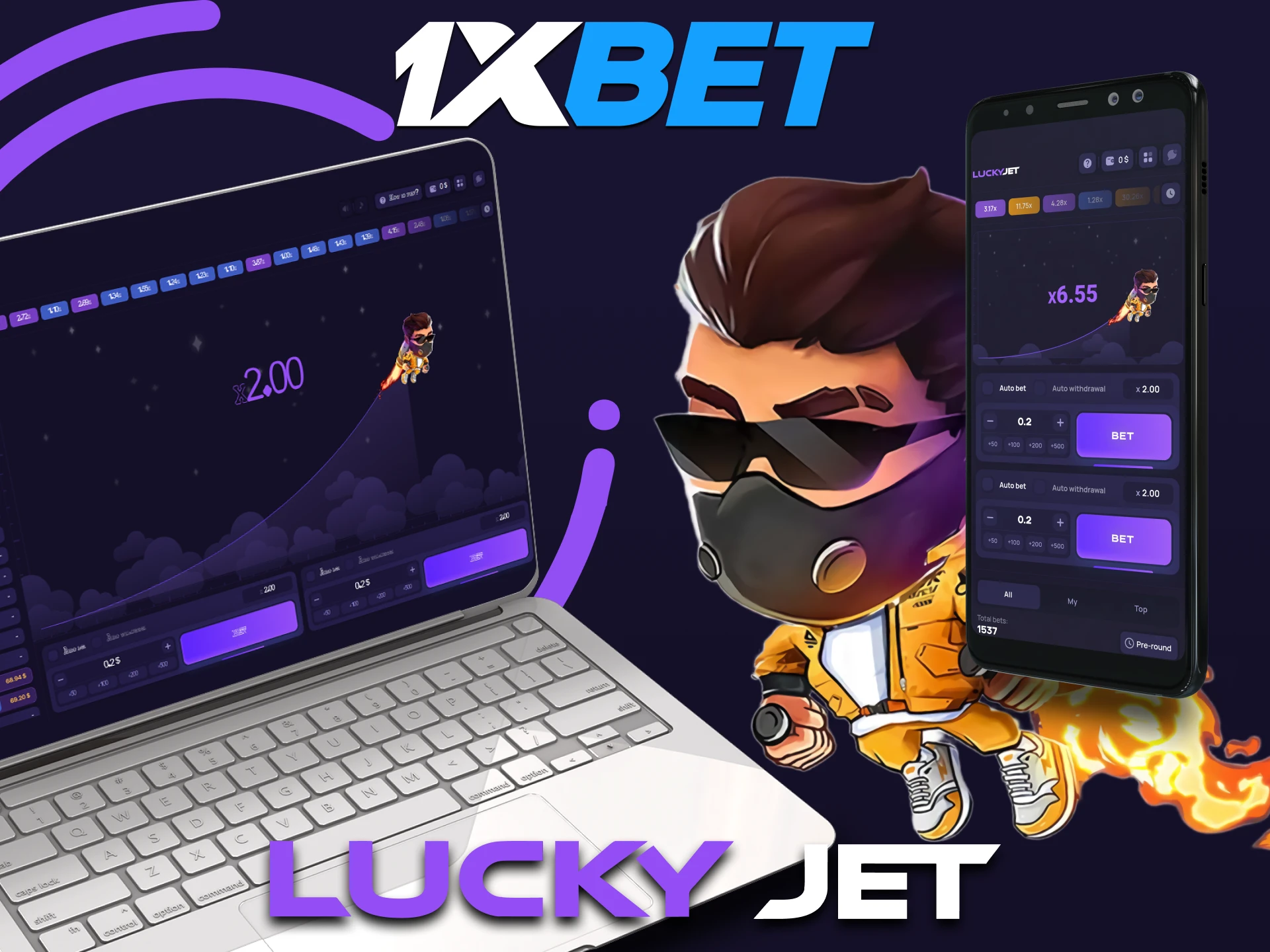 Learn about the differences between playing Lucky Jet through the mobile app and web version for PC.