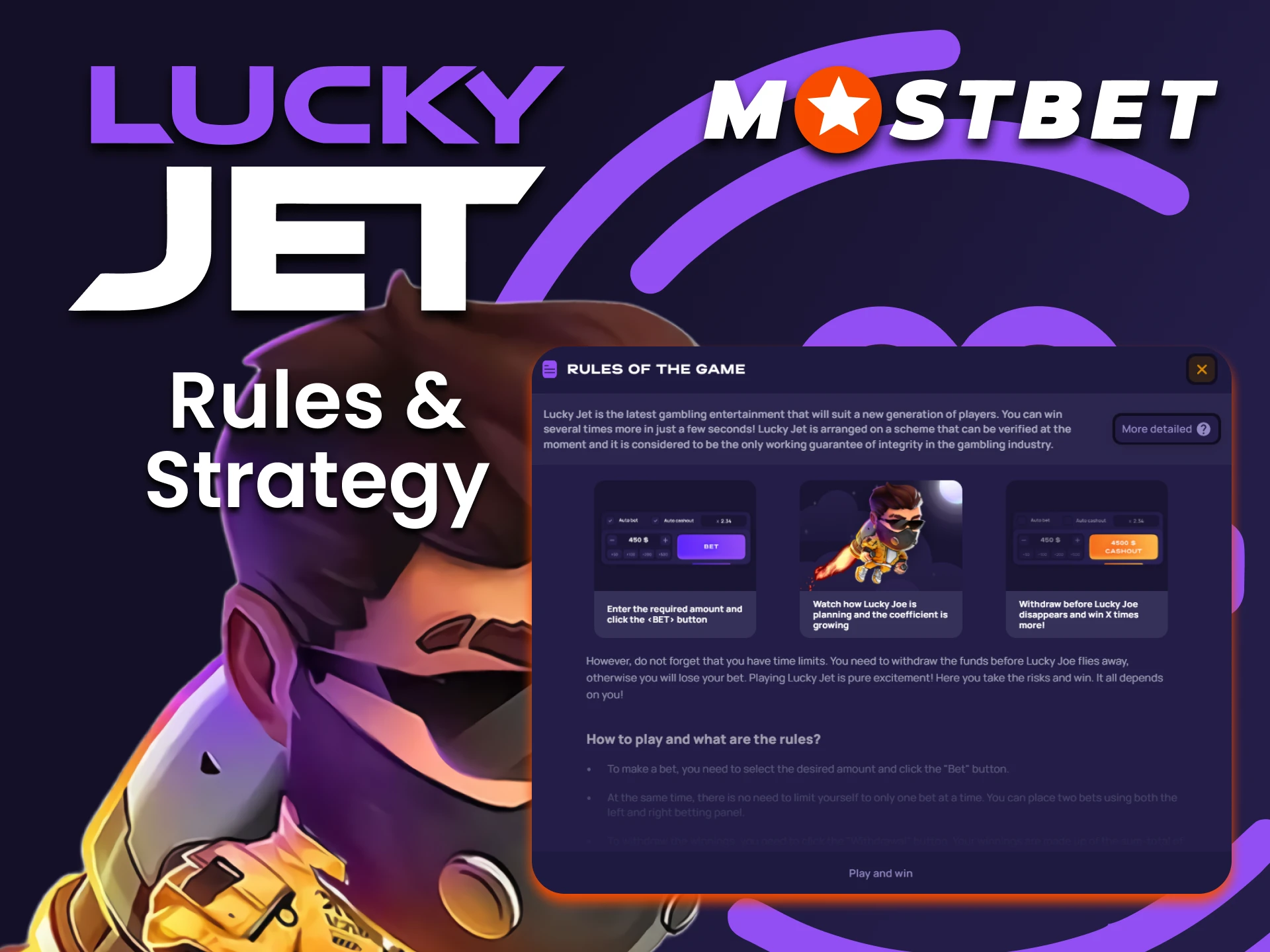 Learn the rules of the Lucky Jet game at Mostbet.