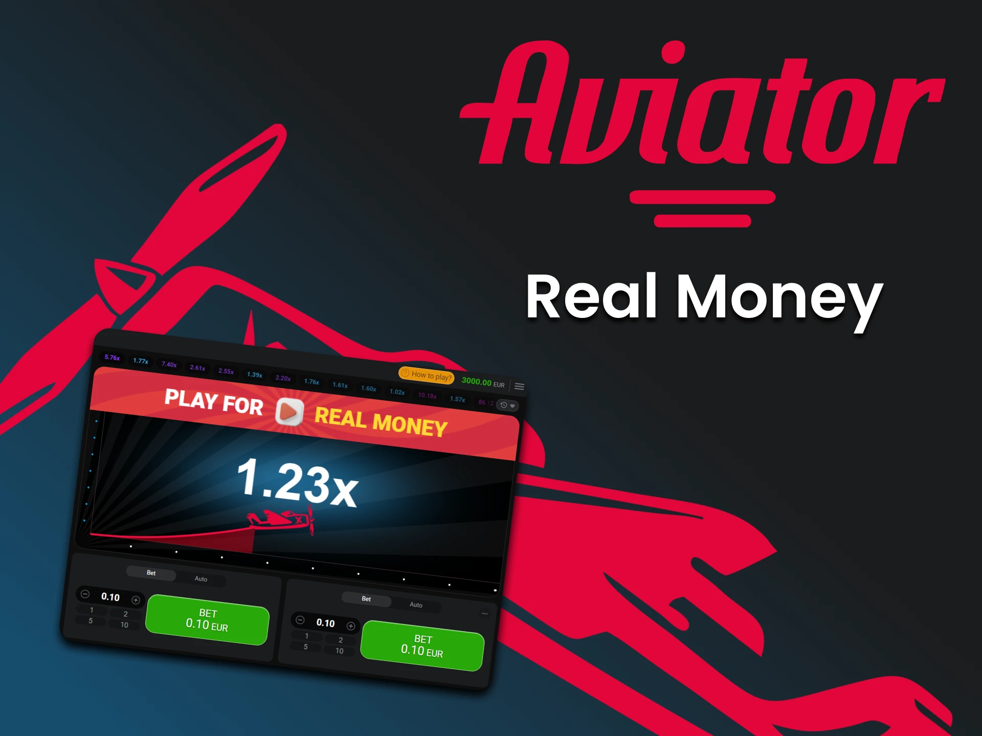 Win real money with Aviator.