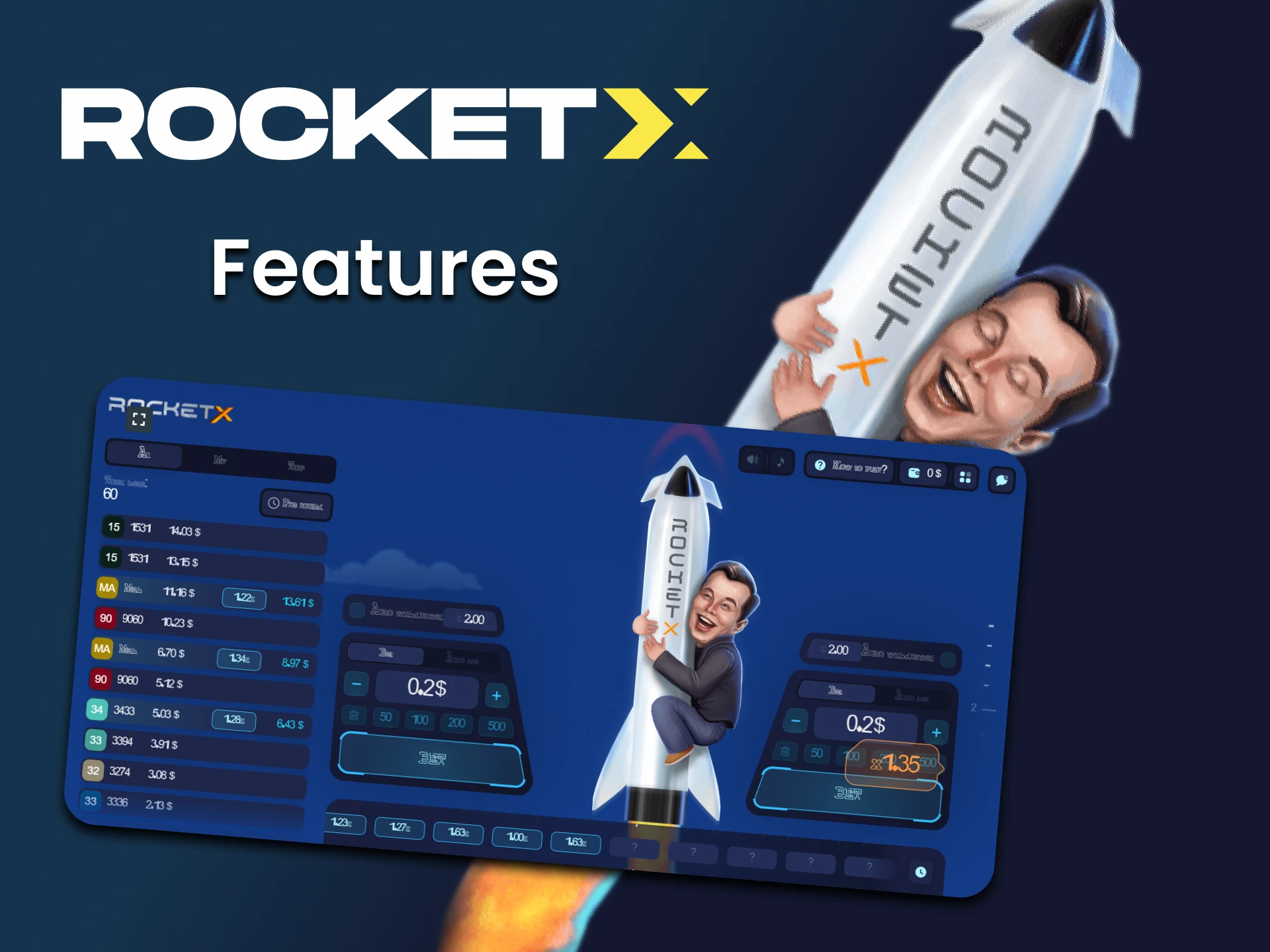 In the future, the game Rocket X is waiting for changes.