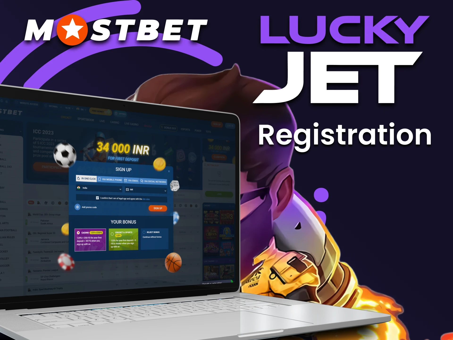 Creating a personal Mostbet account will give you the opportunity to play Lucky Jet.