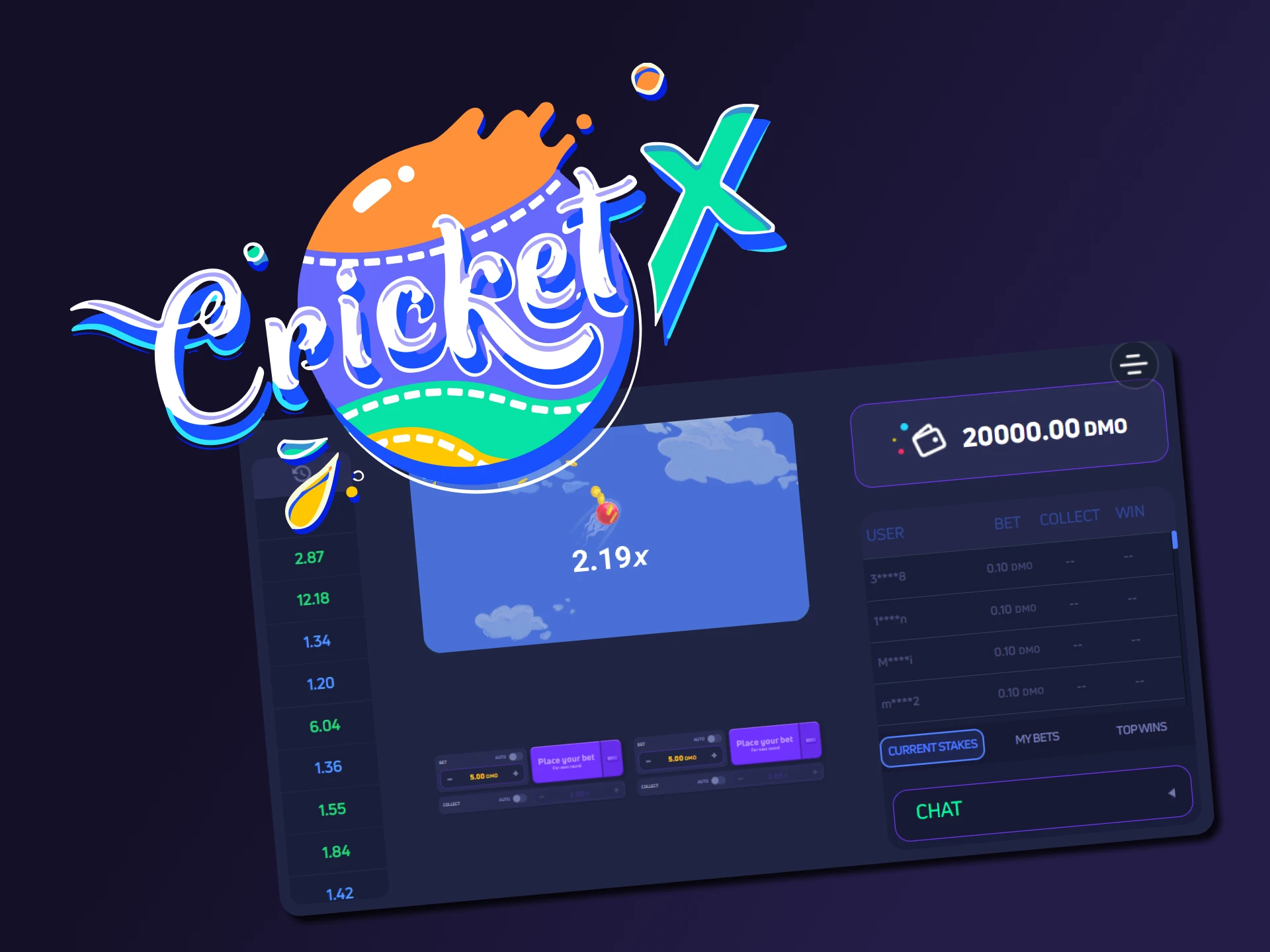 Try playing the Cricket X game.