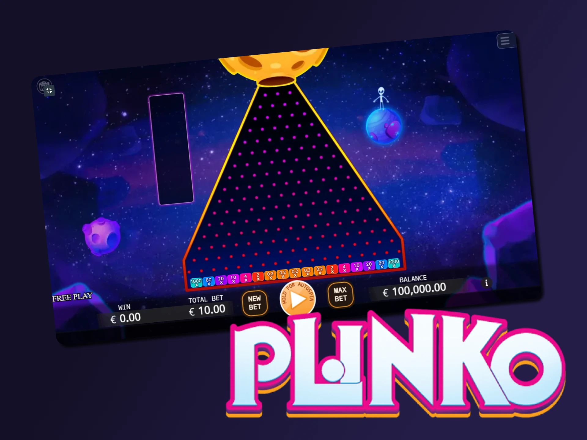 Play the exciting Plinko.