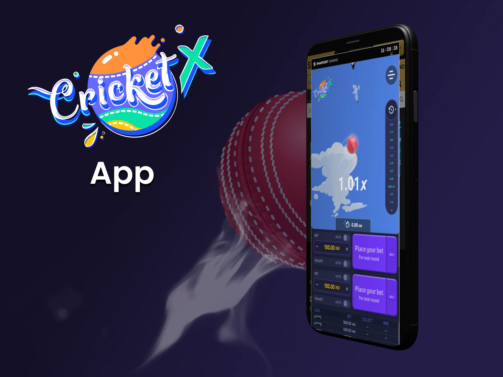 To play Cricket X, use the mobile application.