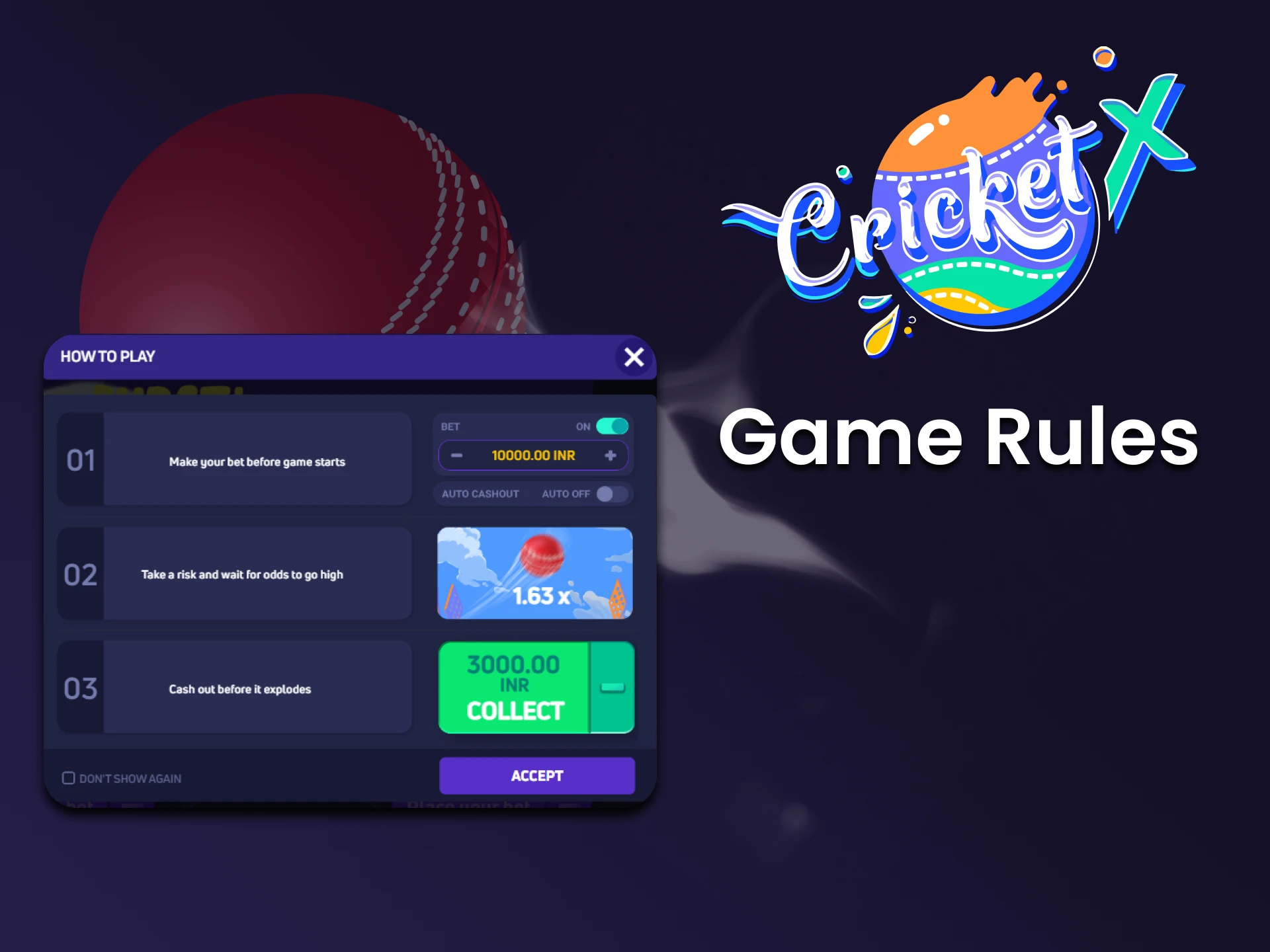 We will tell you about the rules of the Cricket X game.