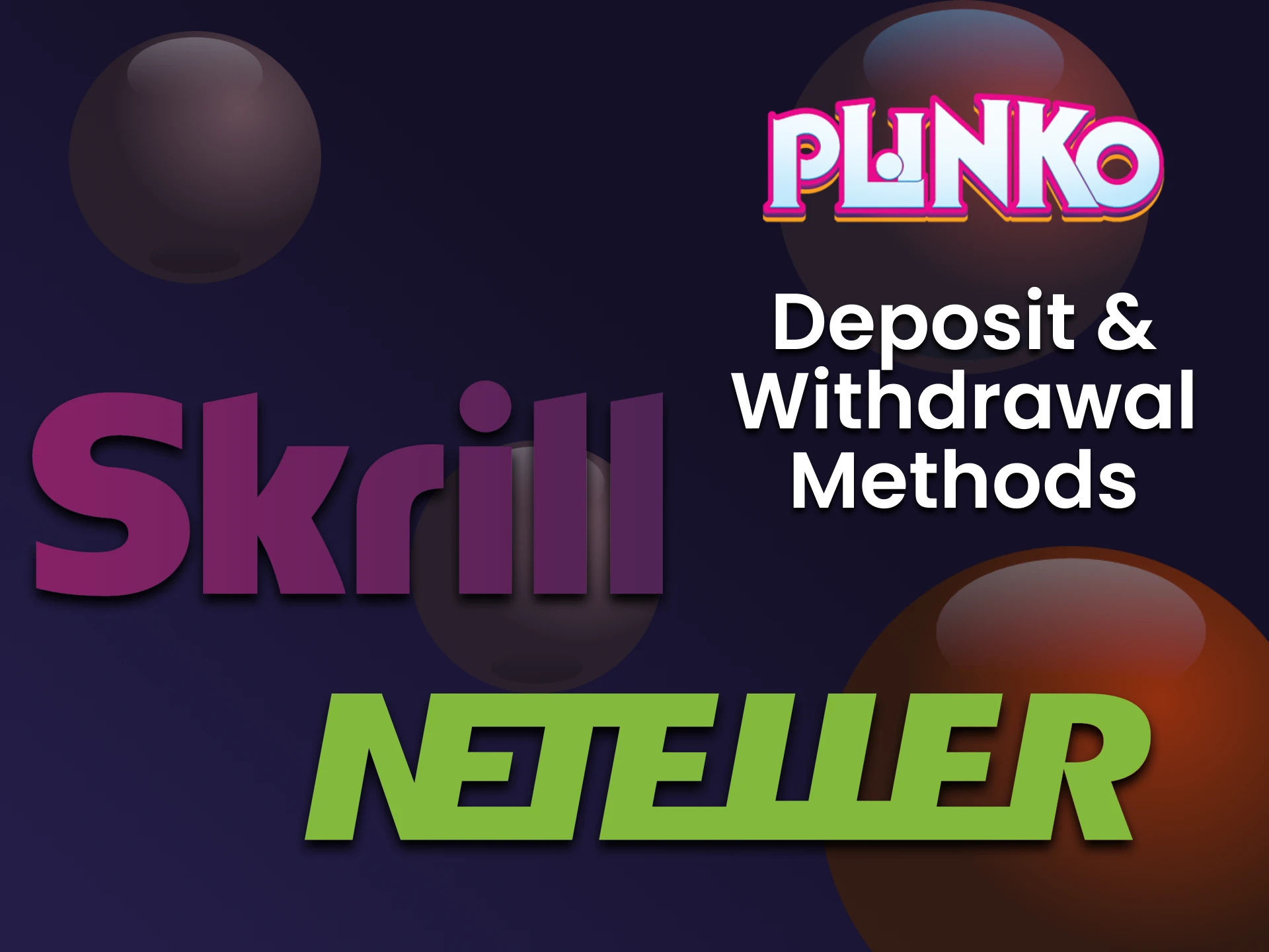 Find out the transaction methods for the Plinko game.