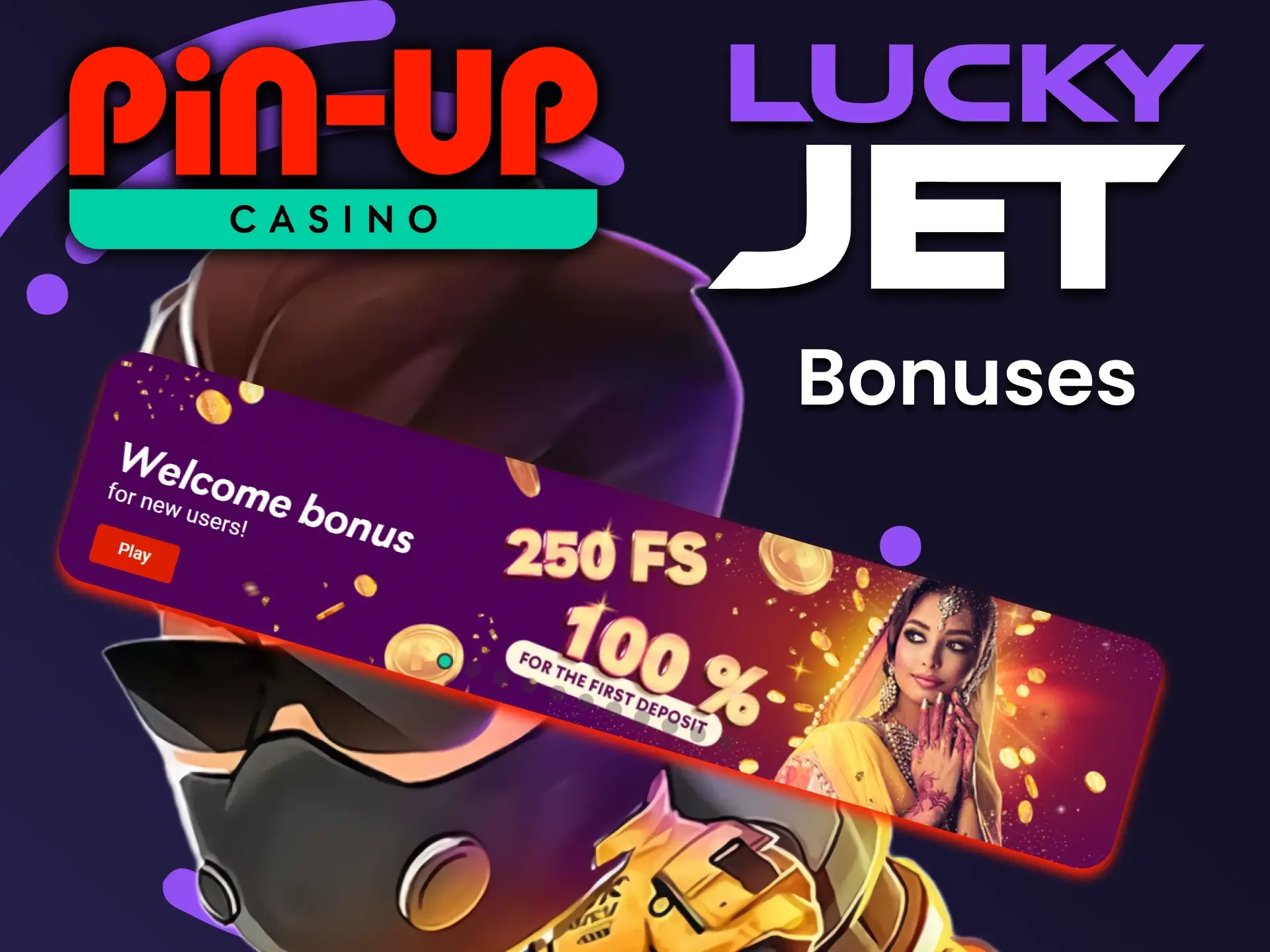 Get bonuses from Pin Up for playing Lucky Jet.