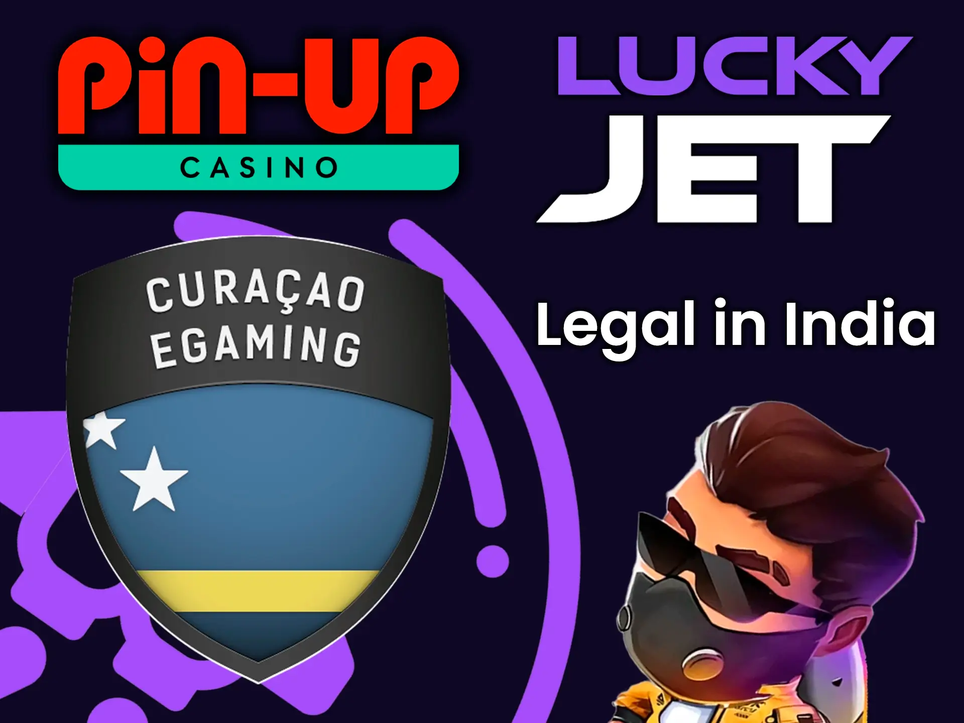 Playing Lucky Jet on Pin Up is legal and safe.