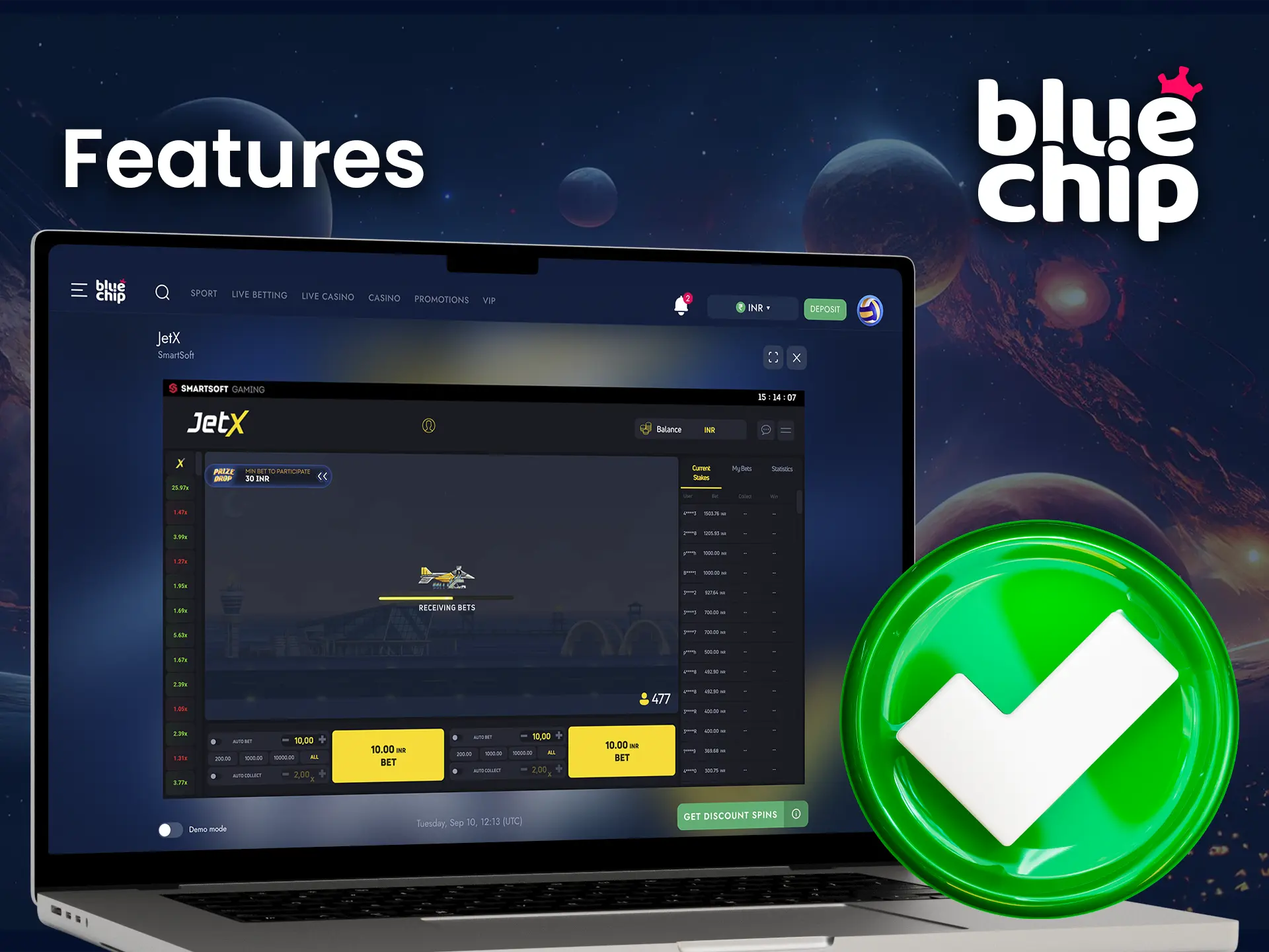 Find out why you should try the most popular Jetx game from Bluechip Casino.